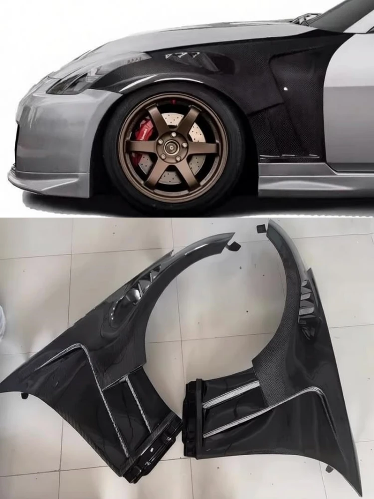 

Carbon Fiber Fender for Nissan 350Z Z33 modified front bumper fender wing Surround Body kit