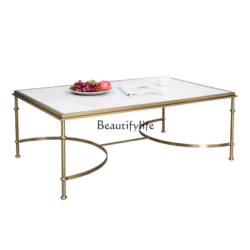 

Nordic marble coffee table modern simple living room light luxury tea table