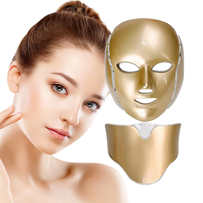 

Máscara Facial LED com Carga USB, 7 Cores, Terapia Photon, Rejuvenescimento Da Pele, Anti Acne, Remoção De Rugas, Cuidados Com A