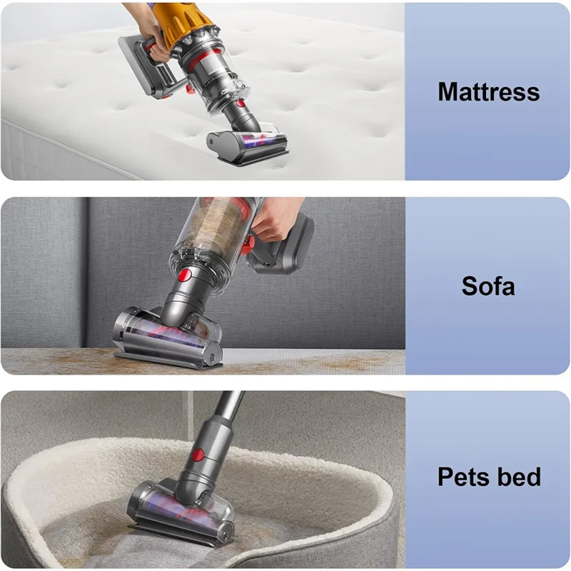 ASWUT-Mini Motorized Tool Brush Head For Dyson V12 Detect Slim/ V10 Digital Slim / SV18/ SV20 Vacuum Parts