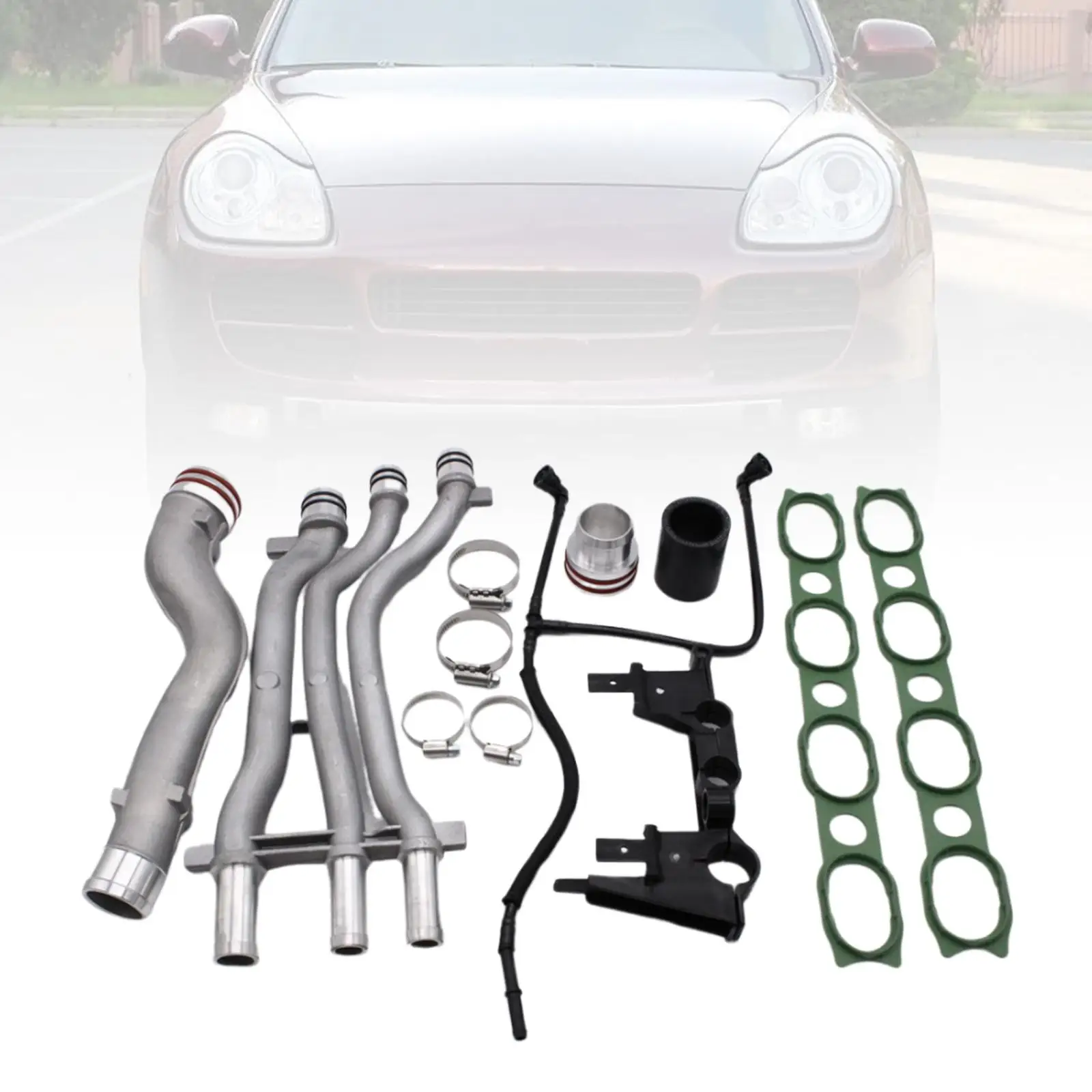 Coolant Pipe Repair Upgrade Kit 847603064424 for Porsche Cayenne 4.5 V8