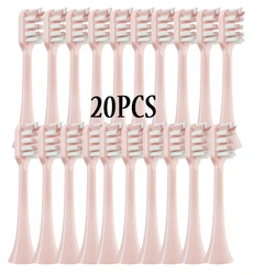 20/50pcs/Set Pink Replacement Heads For SOOCAS X3/X3U/X5 Sonic Electric ToothBrush Soft DuPont Clean Replace Brush Nozzle