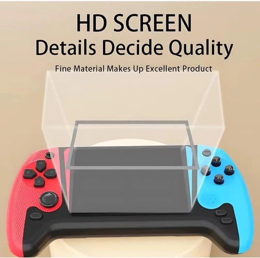 Q21 ريترو وحدة تحكم ألعاب محمولة وحدات تحكم مزدوجة 500 لعبة كلاسيكية، شاشة LCD 3.5 بوصة، مخرج تلفزيون للأطفال والكبار، أفضل هدايا عيد الميلاد