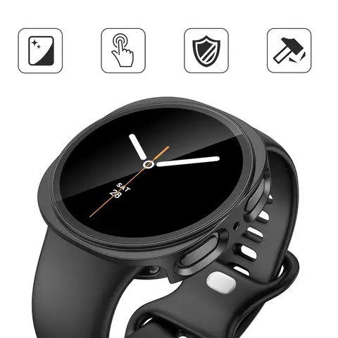 Härdat glas + PC-skal för Samsung Galaxy Watch 8 7 4 5 6 44 mm 40 mm Heltäckande skyddsfodral Klocktillbehör 12 best sales reparationskit för Samsung Galaxy Watch - №7