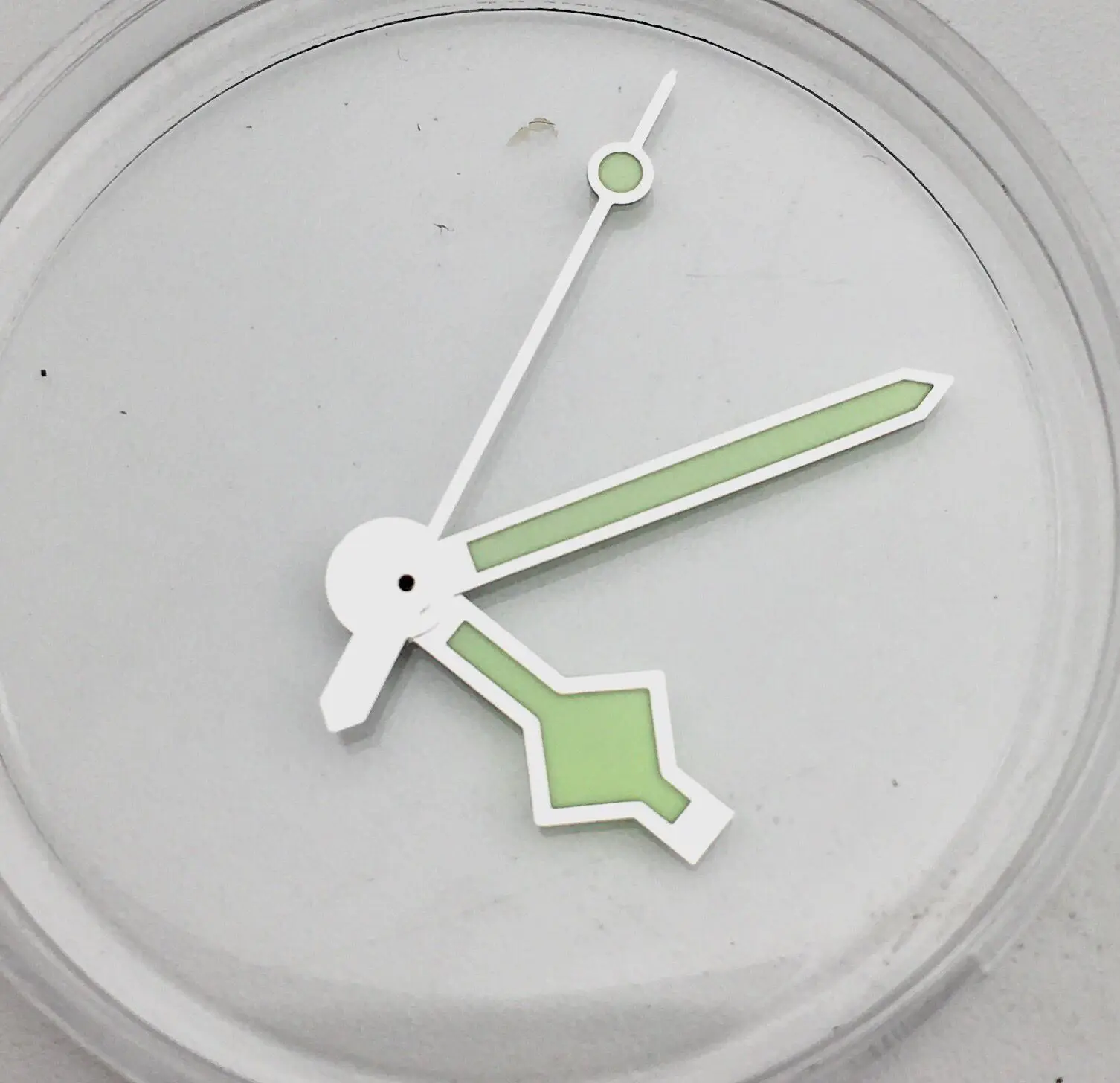 เข็มนาฬิกาเรืองแสงสีเขียวสำหรับ NH35A NH36A เข็มสำหรับเปลี่ยนอะไหล่ตัวชี้ Jam Tangan hijau