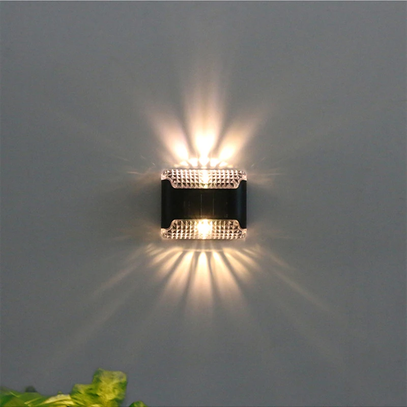 Lámpara Led Solar de pared para exteriores, luces impermeables IP65 para decoración de jardín, Patio y balcón, 1/2/4/8/16 Uds.