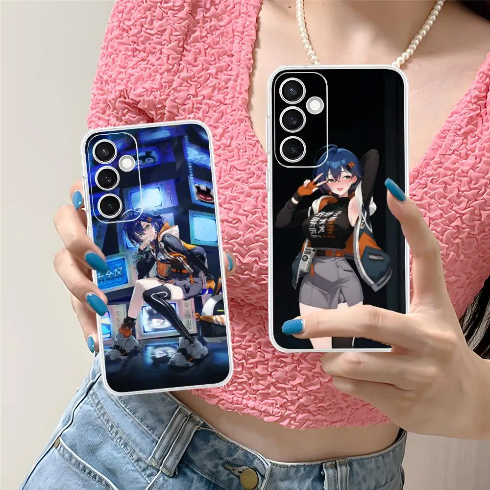 ZZZ Belle Phone Case for Samsung Galaxy S25 S24 S23 S22 S21Plus FE Ultra Soft TPU Clear Shockproof Cover