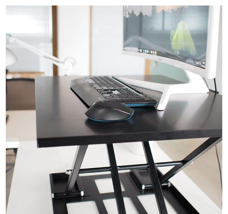 MD01 Fully Assembled X-Elite Easy Up Height Adjustable Laptop Computer Desk Lapdesk 81x56cm Monitor Holder Desk Riser