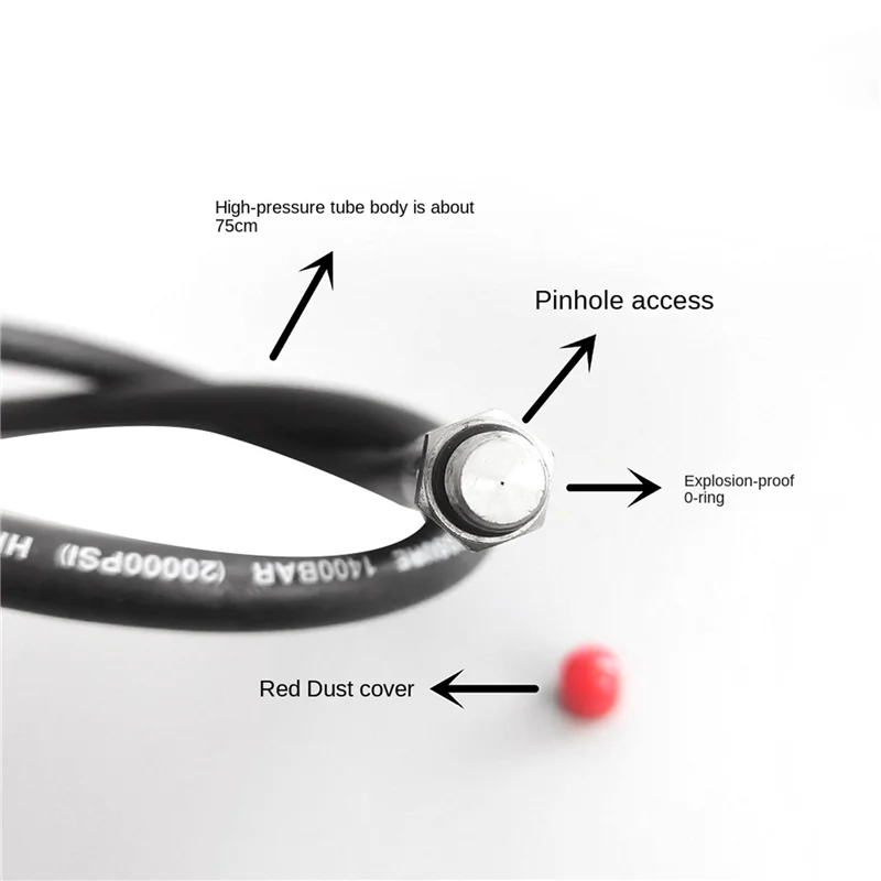 

2X Scuba Diving Regulator Snorkel High Pressure Hose For Scuba Diving Watersports Diving Regulator Replacement