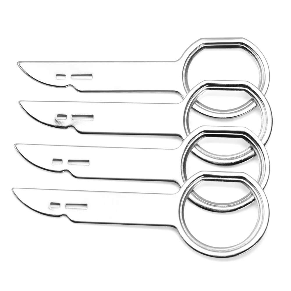 جديد سيارة ستيريو راديو إزالة مفاتيح CD أداة لشركة فيات باندا فكرة ستيلو بونتو دوكاتو برافو 500 دوبلو غراندي حافلة صغيرة حامي #3