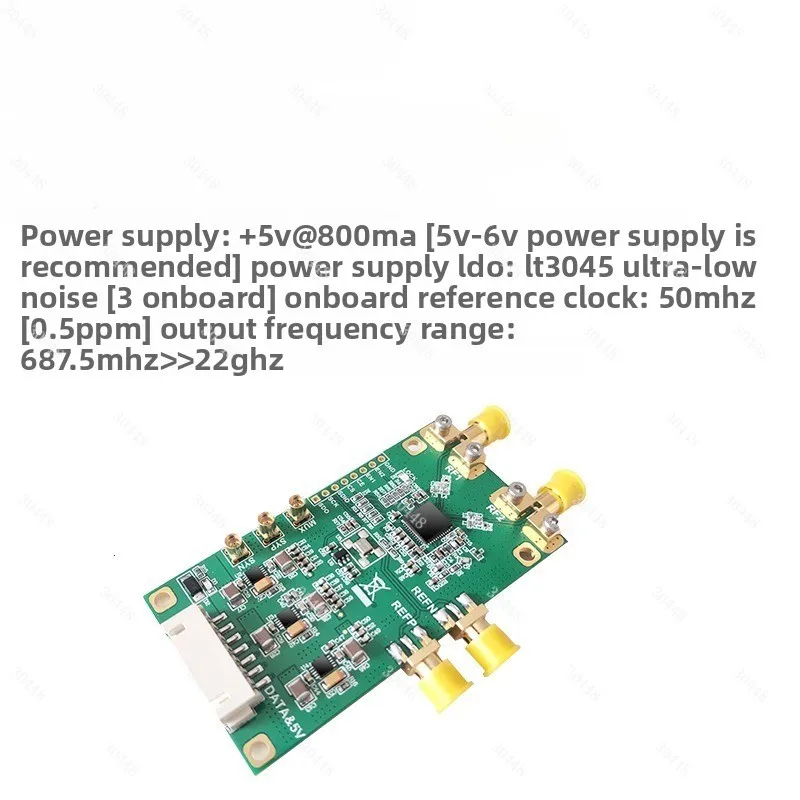 ADF4382 Frequency Source Module Phase-Locked Loop RF Source 687.5MHz - 22GHz Frequency Output