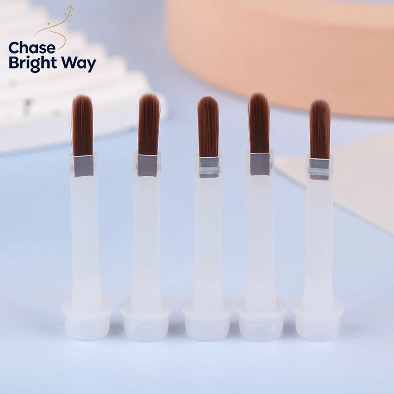 Nail polish brush, handmade brush, nail polish adhesive base brush, nail art pen brush, curved brown brush, 15ml brush