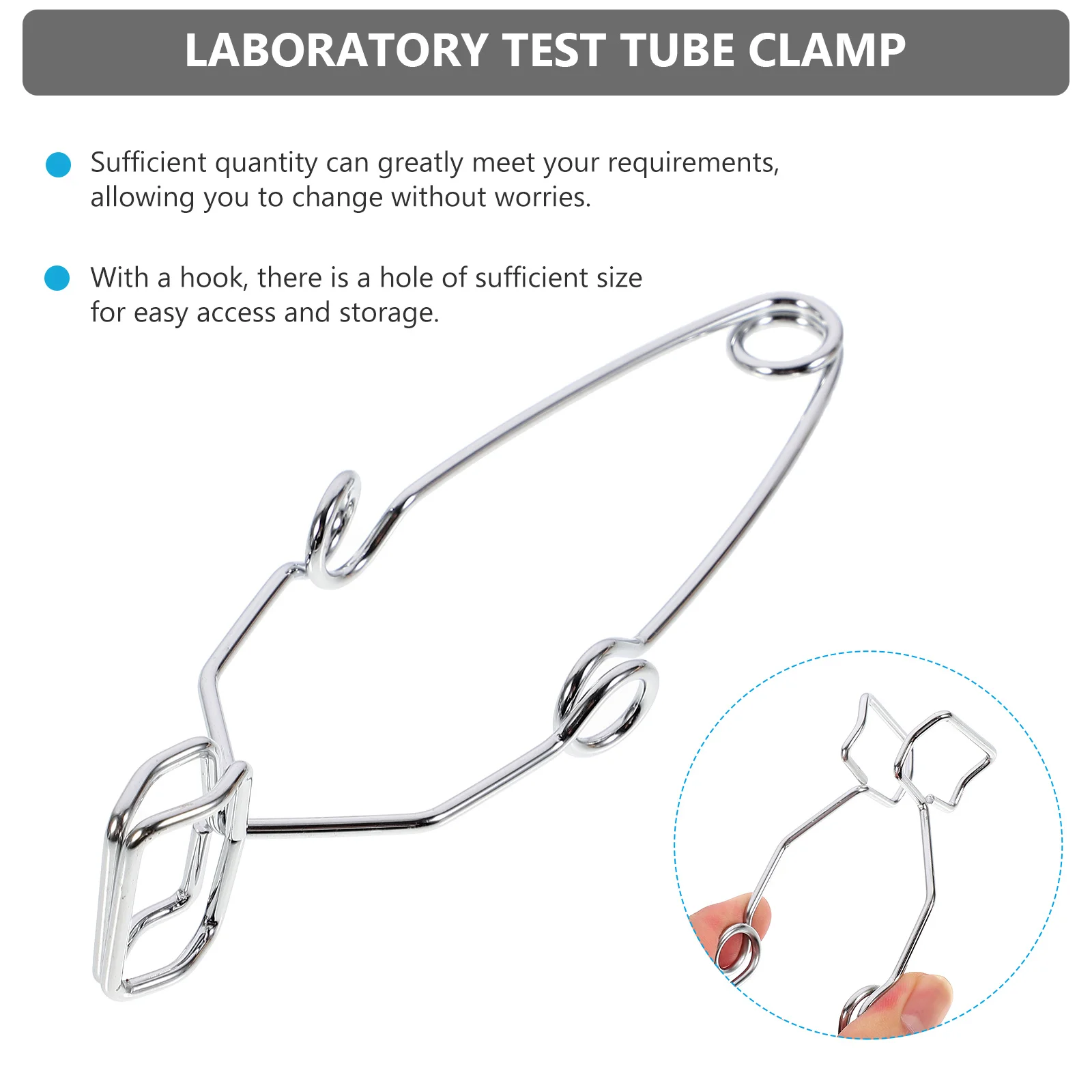 

3 Pcs Test Tube Clamp Laboratory Tubes Plastic Rack 50 Ml 100ml for Experimental Accessories