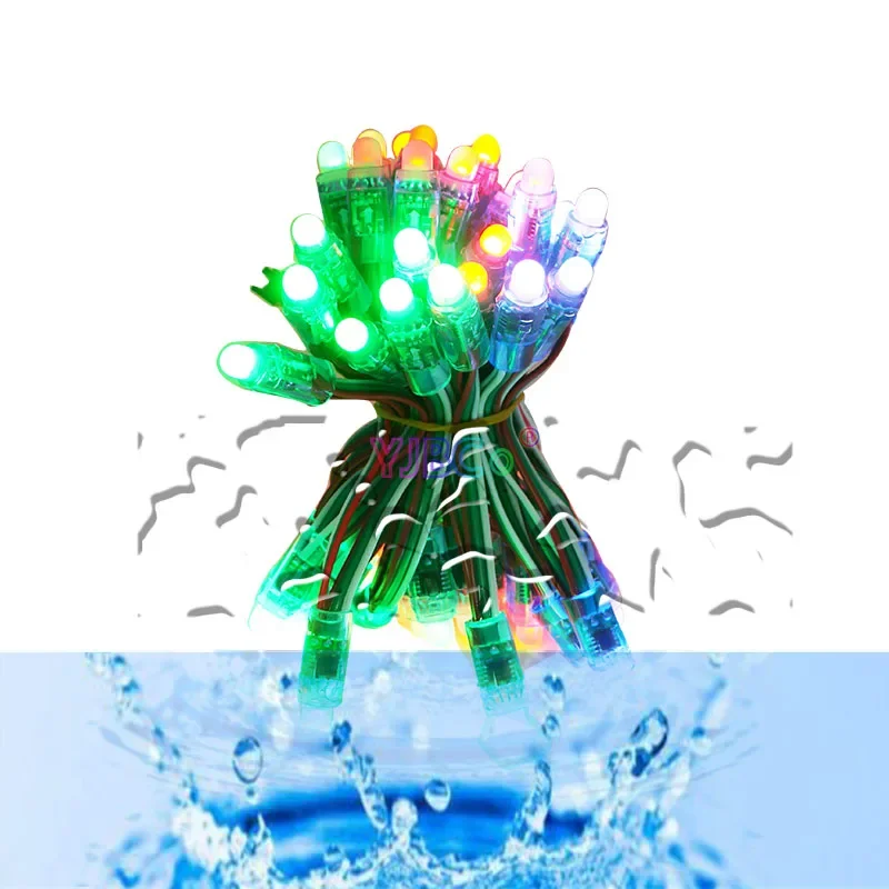 

50pcs 12mm WS2811 full Color LED Module IP68 Waterproof 5V 2811 IC RGB Digital Pixel String christmas Light advertising Modules