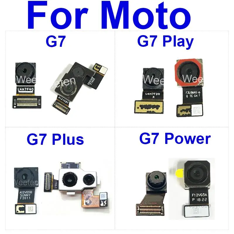 Front Rear Main Camera For Motorola Moto G7 G7 Plus G7 Play G7 Power Small Facing Front Back Camera Module Spare Parts