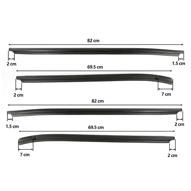 لتويوتا هايلكس SR5 فيجو MK6 بيك اب 4 أبواب 2005-2015 نافذة السيارة صب تقليم السير الوقائي ختم حزام المطاط شرائط عزل #2