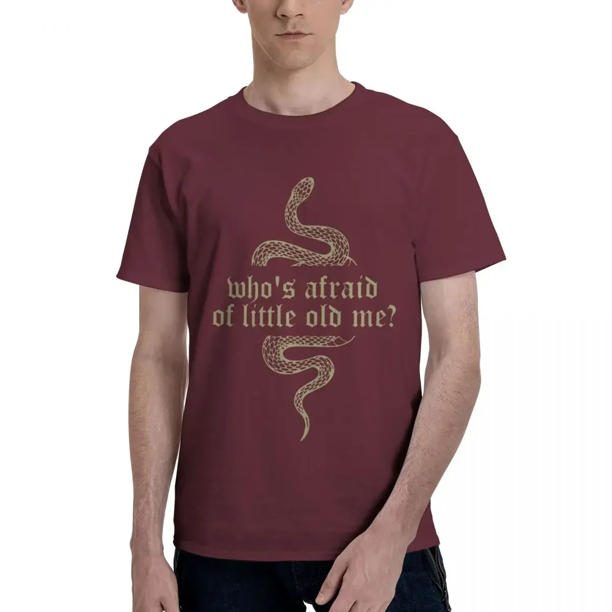 Customized Unique Men T-Shirt Graphic Y2K Clothing TTPD The Tortured Poets Department Who's Afraid Of Little Old Me T Shirt