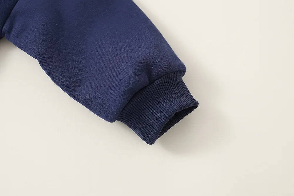Kinder Jungen Sweatshirts Herbst Winter Verdickte Integrierte Fleece Solide Baby Jungen Pullover Einfache Vielseitige Kleinkind Jungen Top – Detail 10