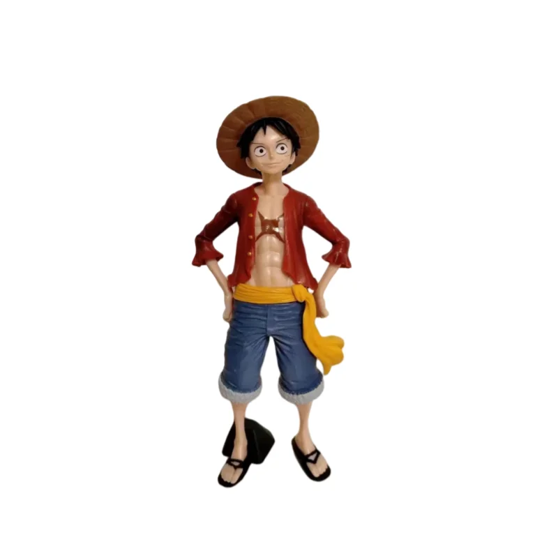 26,5 см цельный аниме статуя Коллекция украшения улыбка обезьяна D. Luffy ПВХ модель игрушки подарок для мальчиков коллекция орнамент подарок