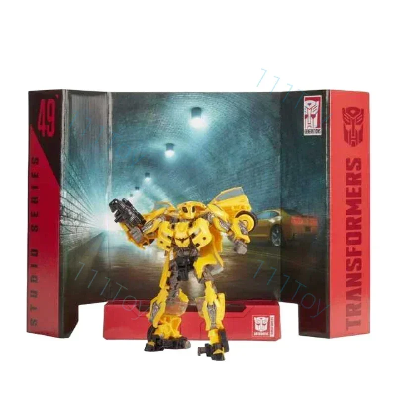 ในสต็อก TAKARA TOMY Transformers Studio Series SS49 Deluxe Class Bumblebee อะนิเมะตัวเลขหุ่นยนต์ของเล่น Action Figure ของขวัญงานอดิเรก