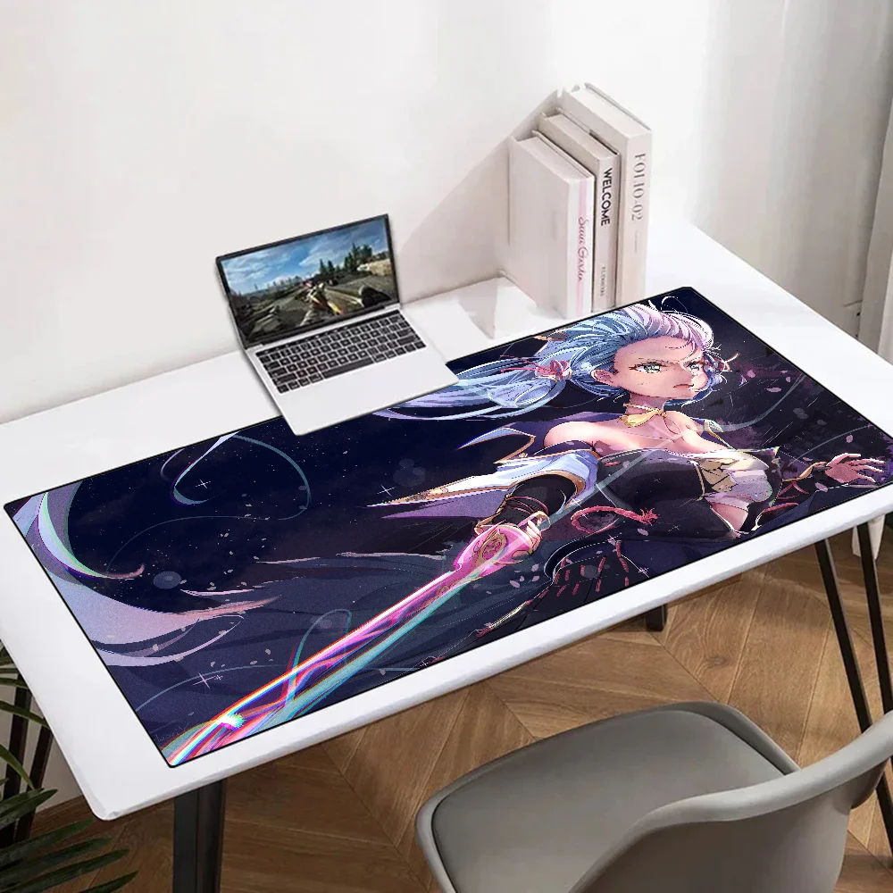 

Kamisato Ayaka Genshin Impact Mousepad Mouse Mat Desk Mat With Pad Gaming Accessories Prime Gaming XXL Keyboard Pad Padding Mat