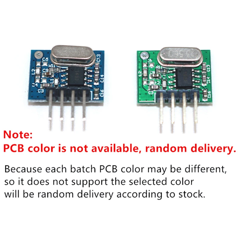 Superheterodyne e módulo transmissor para Arduino Uno, receptor RF, módulo sem fio, kit DIY, controle remoto, 433 MHz, 1pc