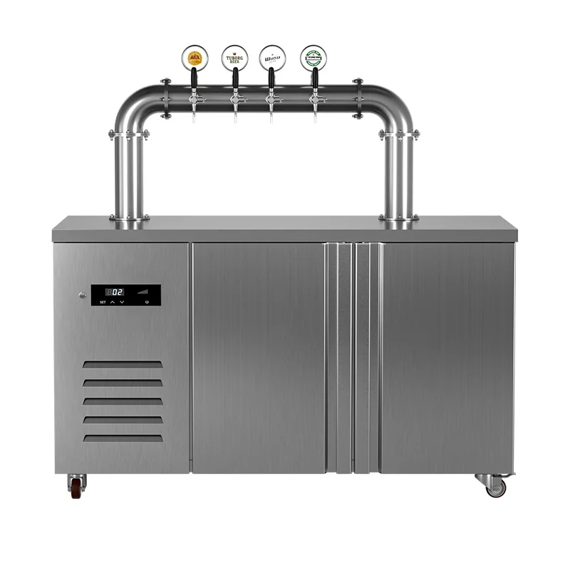 bar Stainless Steel Beer Dispenser Machine Cooler Tap Draft Beer Tower