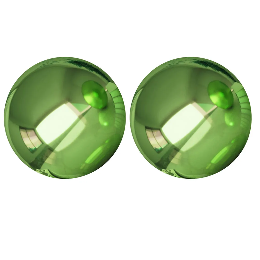 

2Pcs Outdoor Gazing Ball Reflective Stainless Steel Mirror Globe Garden Decoration for Patio Lawn and Yard Landscape