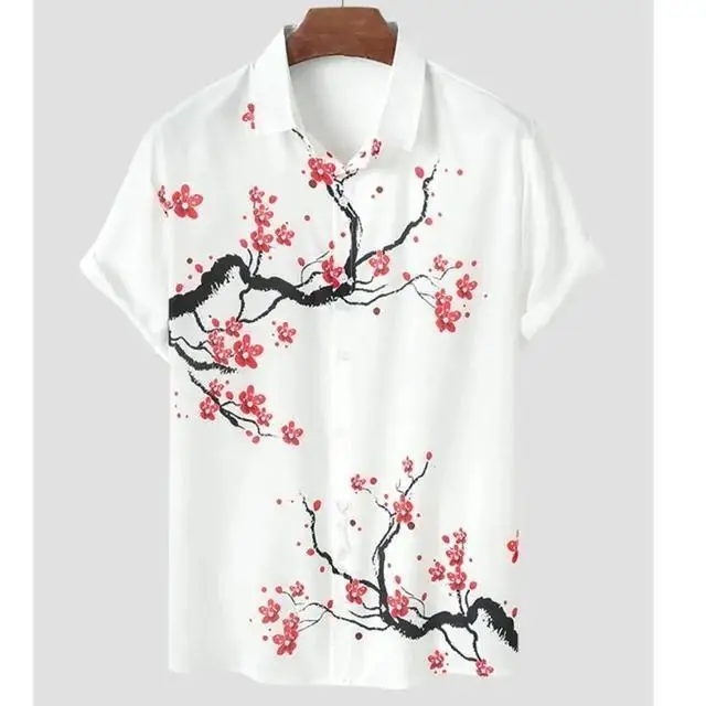 2026 Summer Vintage Street Flower Shirt, Refreshing and Casual Men's Shirt for Island Travel