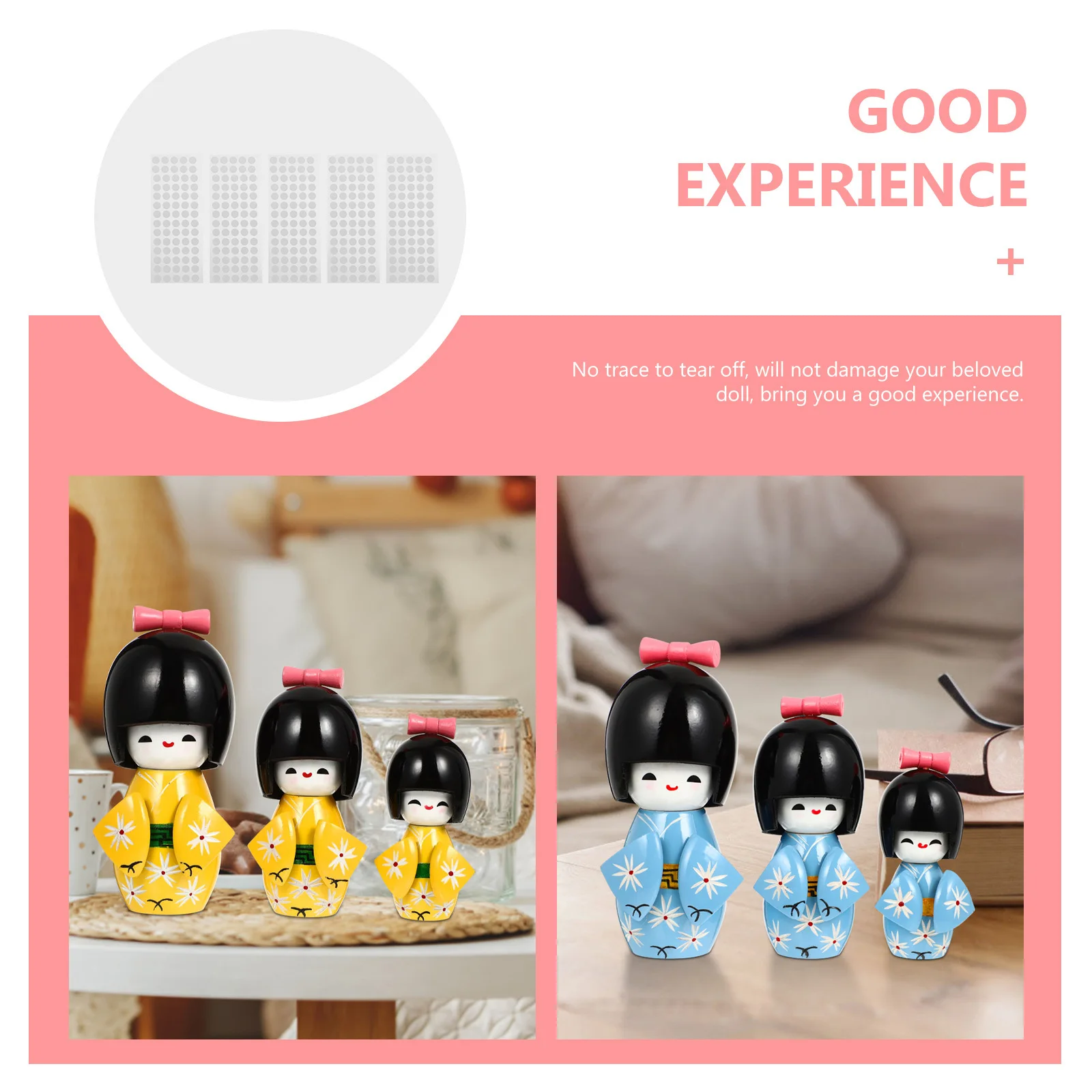Transparent Double Sided Adhesive Pads For Fixing Sticky Tapes No Trace Sticker Craft Tape Waterproof Round Stickers