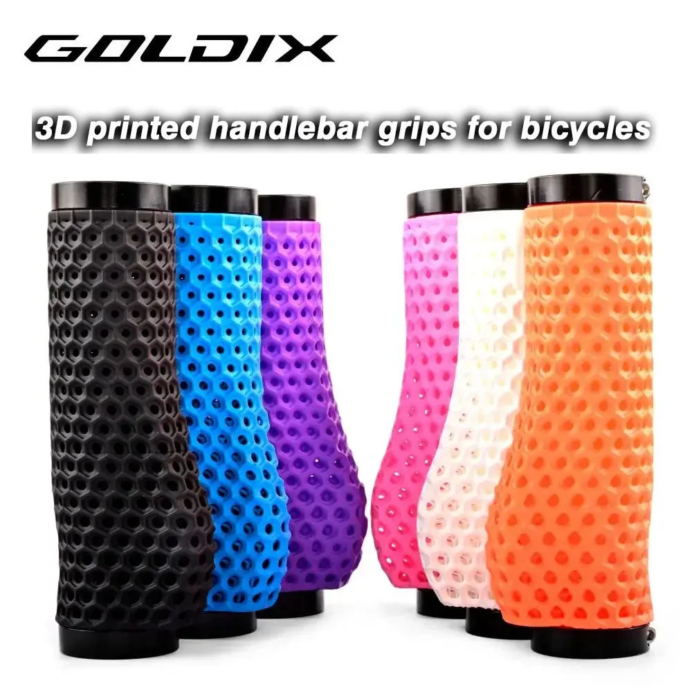 

Велосипедные грипсы GOLDIX Premium3D с 3D-печатью, противоскользящие, амортизирующие, дышащие и мягкие, для горных велосипедов, защита руля, велоаксессуары