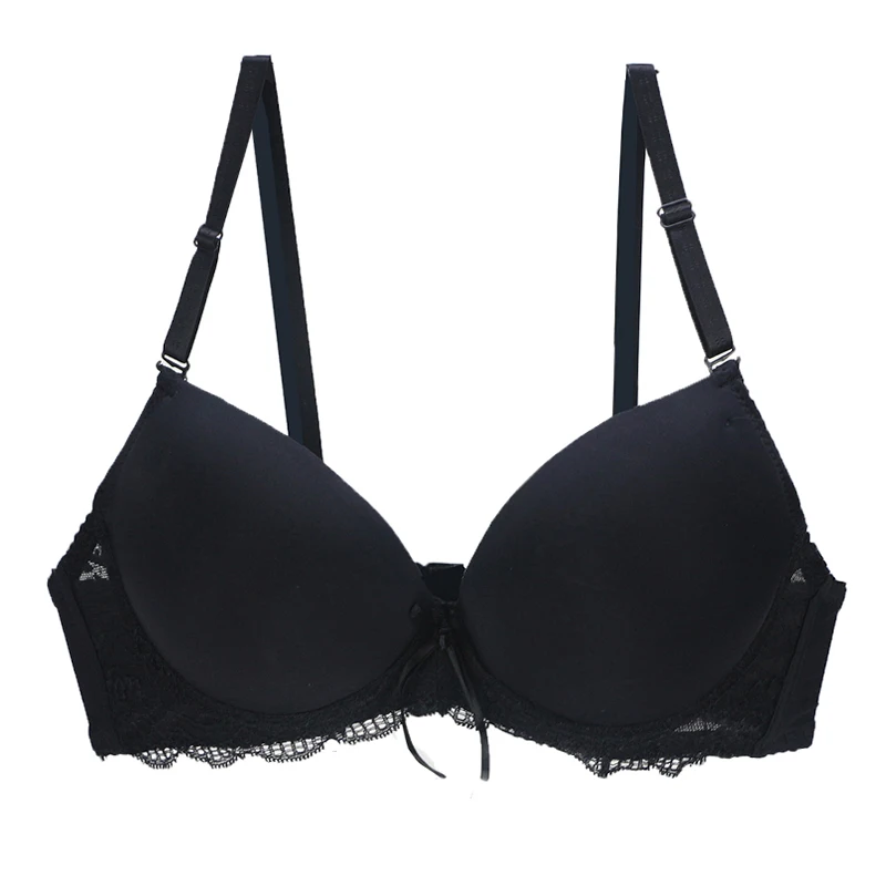 2022 New Plus Size Lace Bras For Women Sexy Lingerie Super Push Up Brassiere Young Girl Deep V BCDE Cup Underwear Bralette