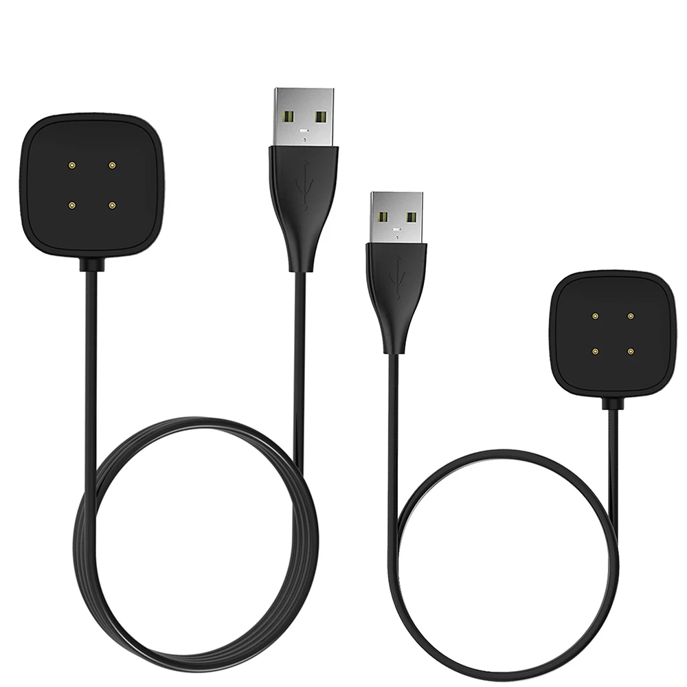 Dock อะแดปเตอร์ชาร์จในรถยนต์ USB ชาร์จสายเคเบิลสายไฟสำหรับ Fitbit Versa 4/3 Sense 2สมาร์ทวอท์ช Versa4 Versa3 Sense2อุปกรณ์เสริม