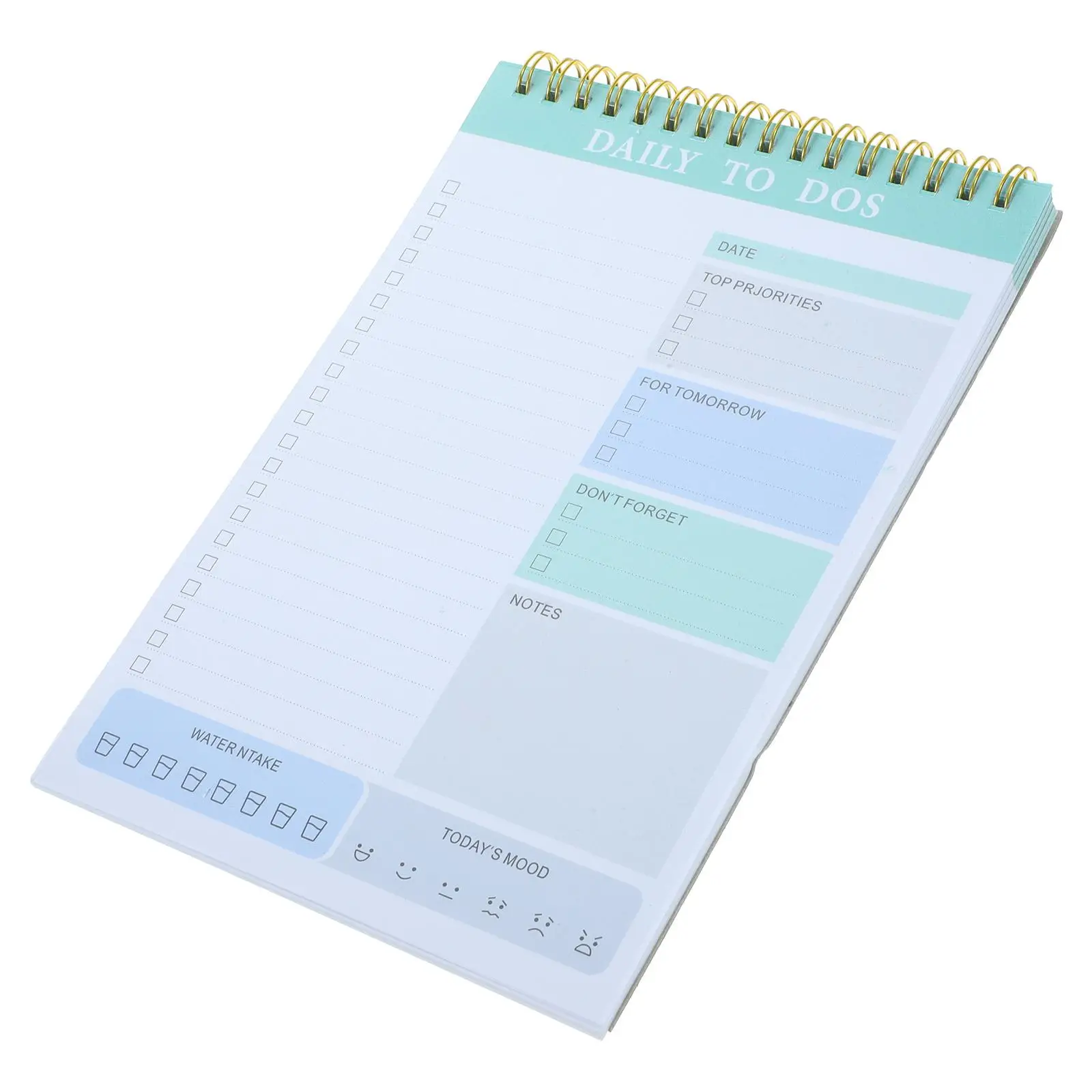 Cuadernos para el trabajo Horario de doble bobina Desgarro Planificación Bloc de notas Páginas Pestañas El