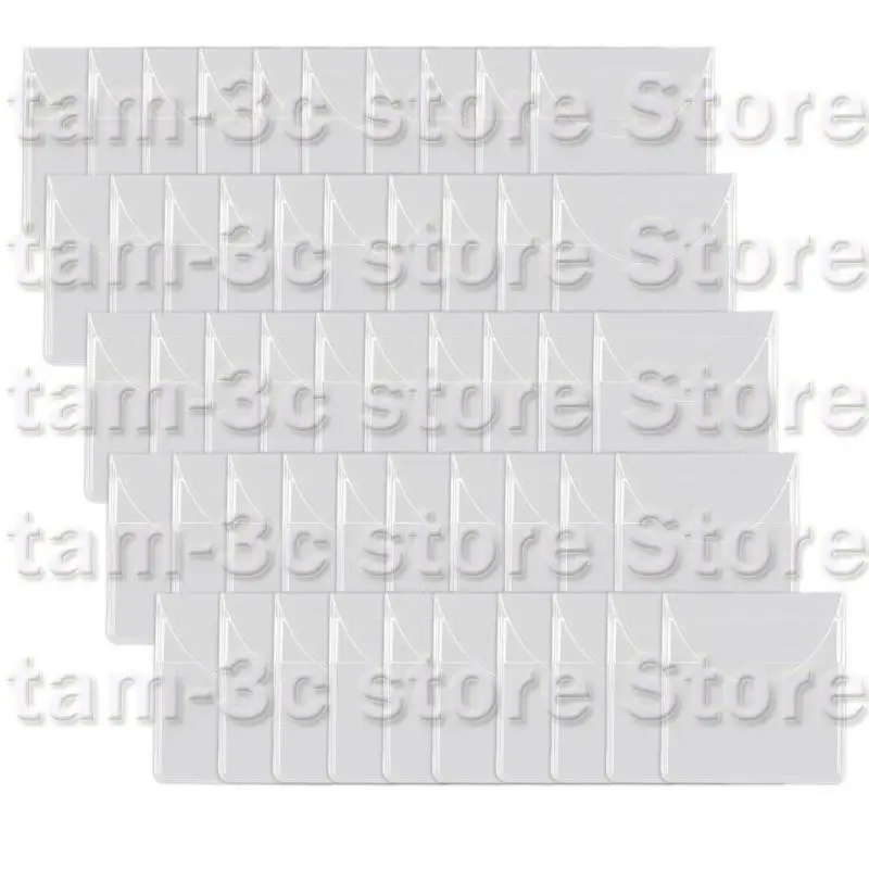 D0UA 50pcs 2 pulgadas monedas bolsillo individuales Protectores monedas plástico Pinguas moneda Soportes