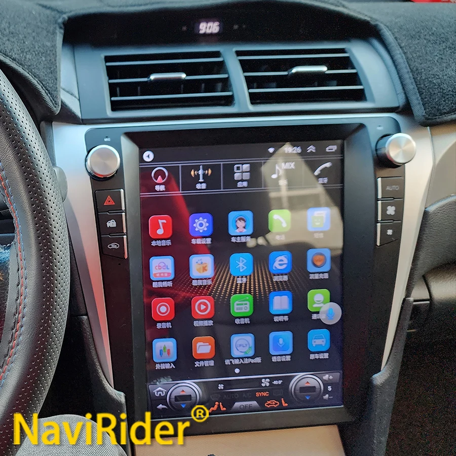 12.1Inch Tesla Radio Screen For Toyota Camry 2014 2015 2017 Android 14 Stereo Car Multimedia Video Player GPS Wireless Carplay