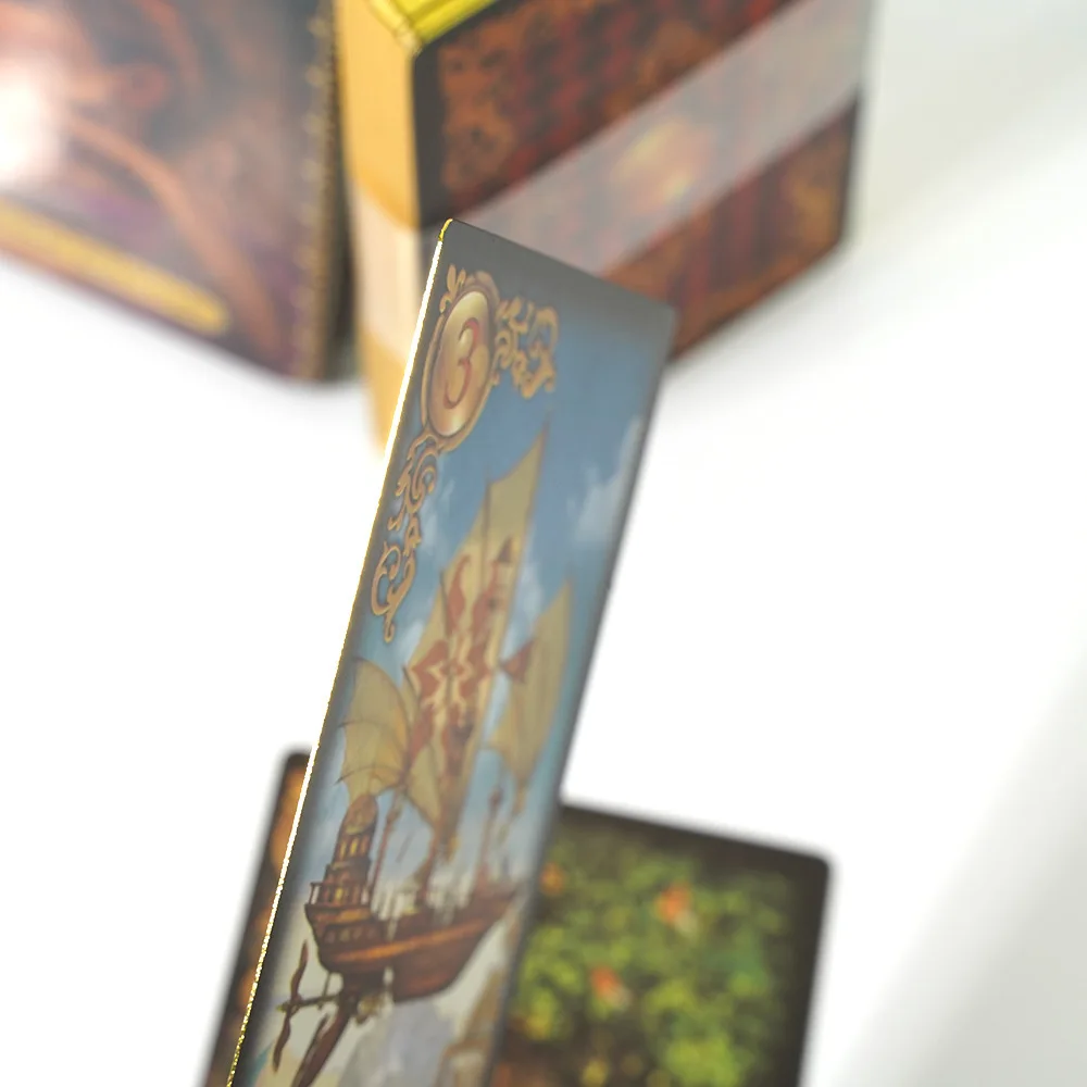 11*6.5cm Gilded Reverie Lenormand Tarot Deck In A Tin Box Gilded Edge for Fortune Telling Game Card 44pcs