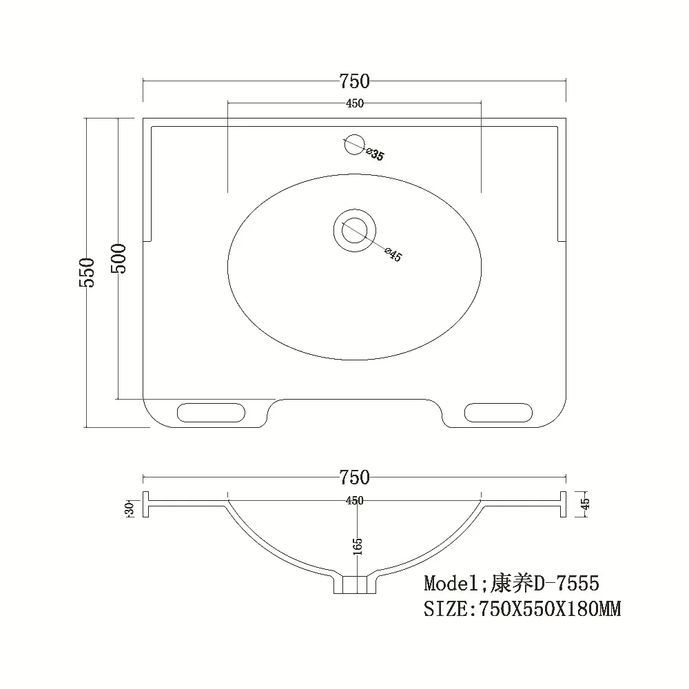 高齢者向けの快適な多結晶洗面器,フットレスト付き家庭用洗面器,アクリルハンドル付き