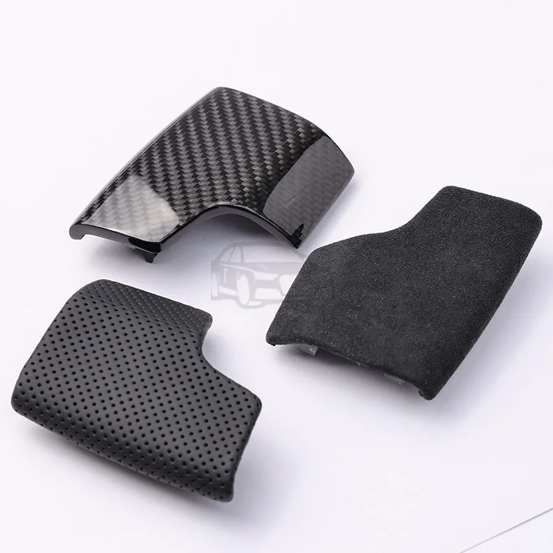 Automatic Gear Shift Knob Cover for Audi C8 B9 A6/A7/Q8 - Leather/Aluminum Options (Automatic Shift Lever Car Accessories)