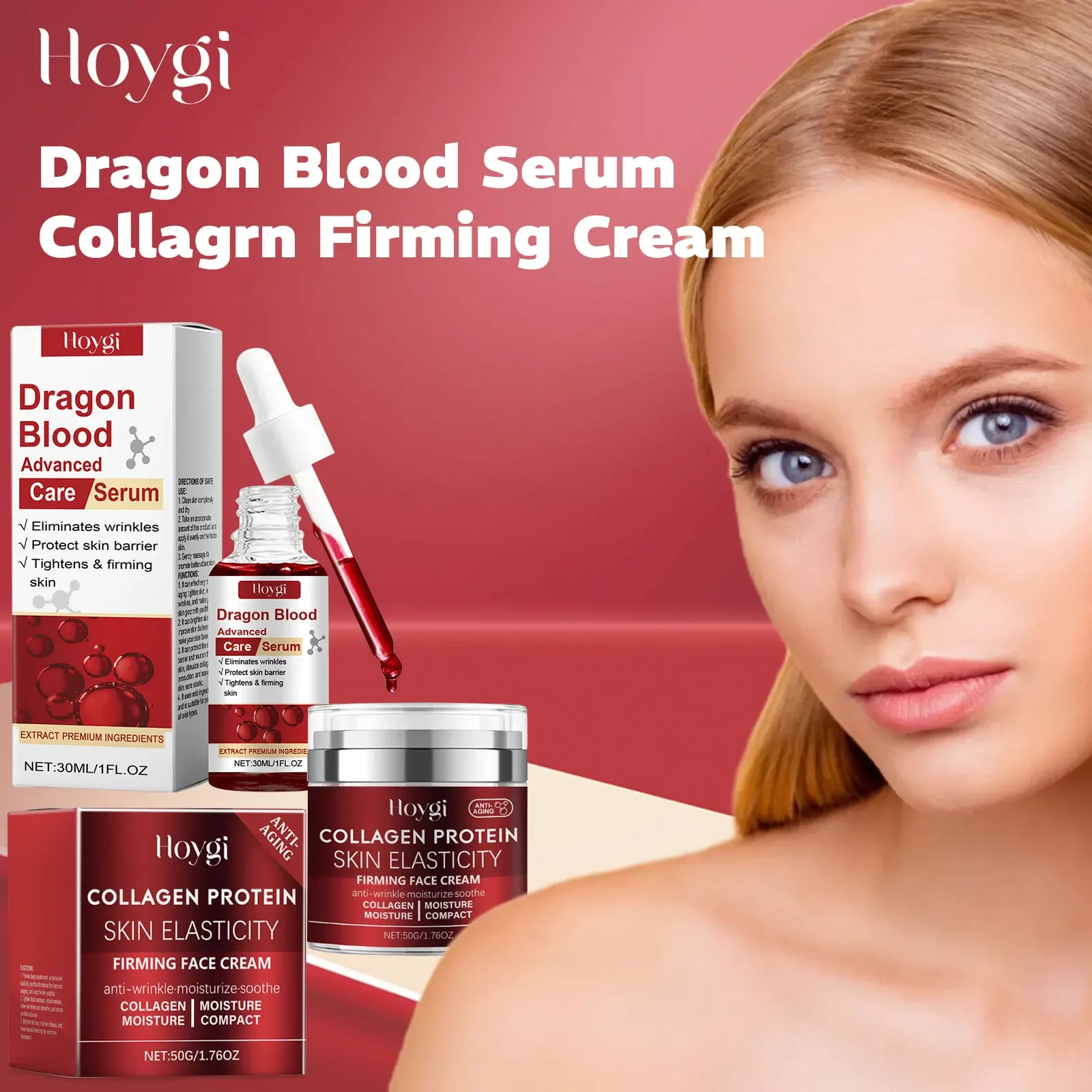 

Dragon Blood Serum Repair Skin Barrier Smoothing Rejuvenation Nicotinamide Essence Firming Face Cream Relieve Dryness Skin Care