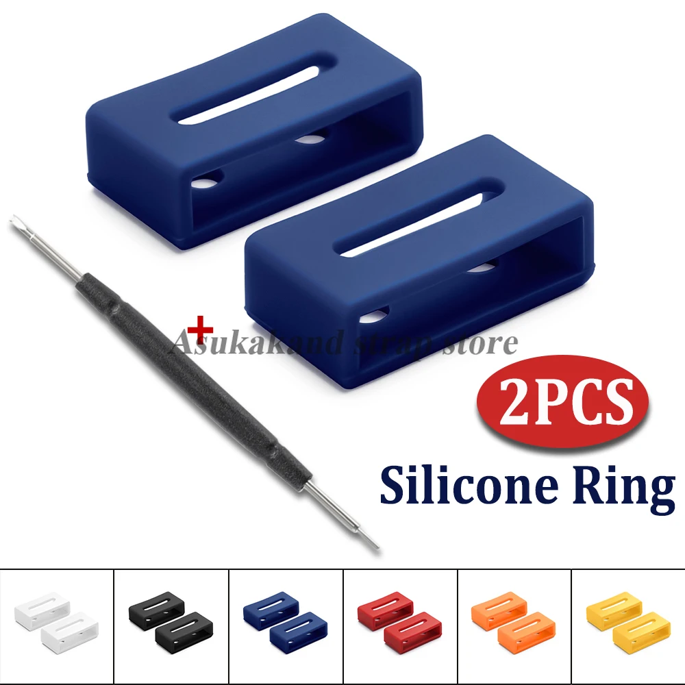 2pcs Silicone Watch Locker Ring For Casio GA110 GA100 DW5600 Keeper Holder Loop Retainer Replace Watch Buckle Bezel Accessories