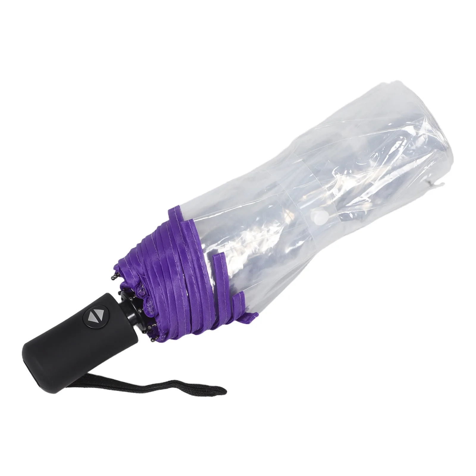 

Automatic Clear Folding Umbrella Compact Threefold Transparent Windproof Travel Rain Umbrella for Women Men Wedding Outdoor