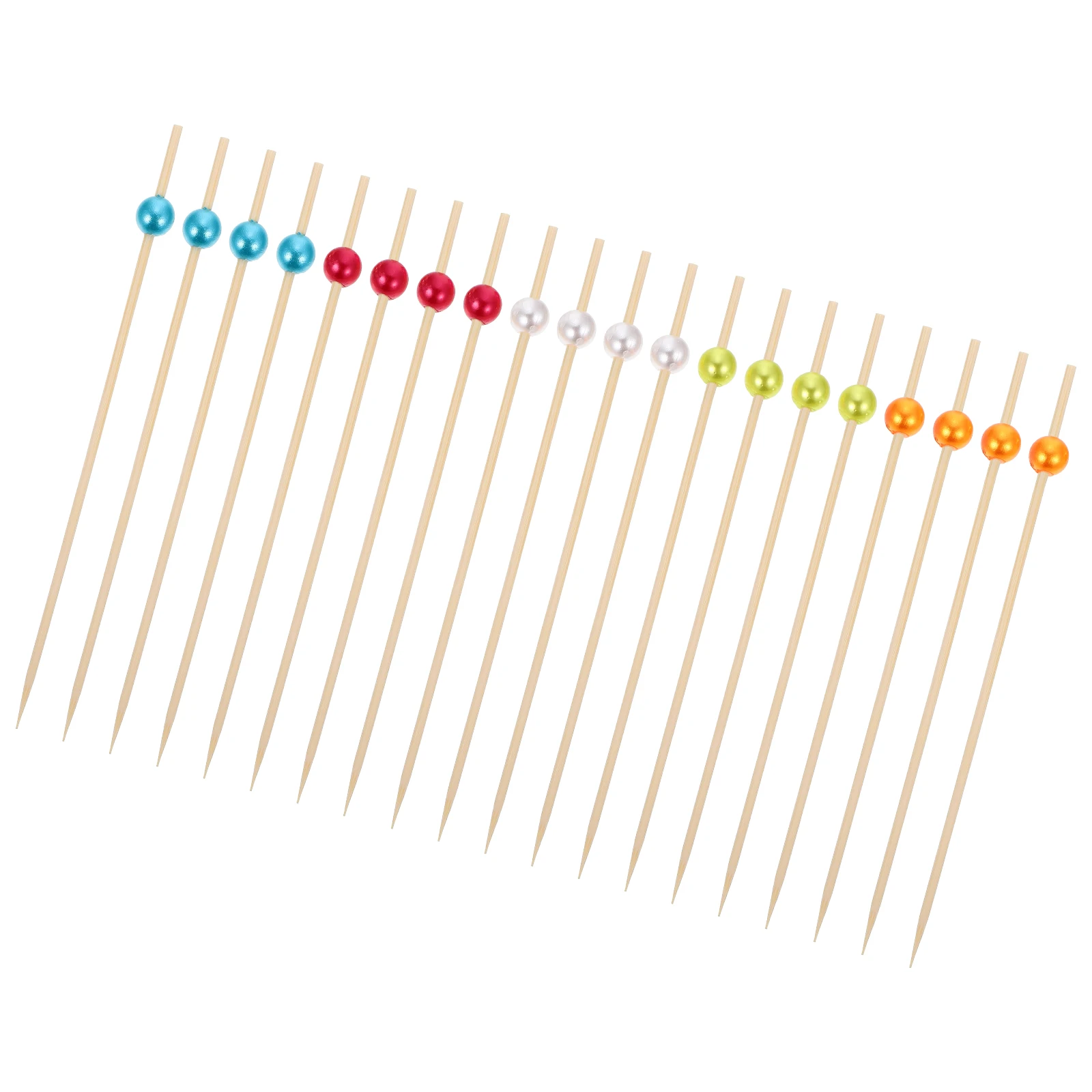 

100pcs Creative Fruit Picks Biodegradable Wooden Skewers for Party Dessert Cocktail Decoration Stronger than Toothpicks