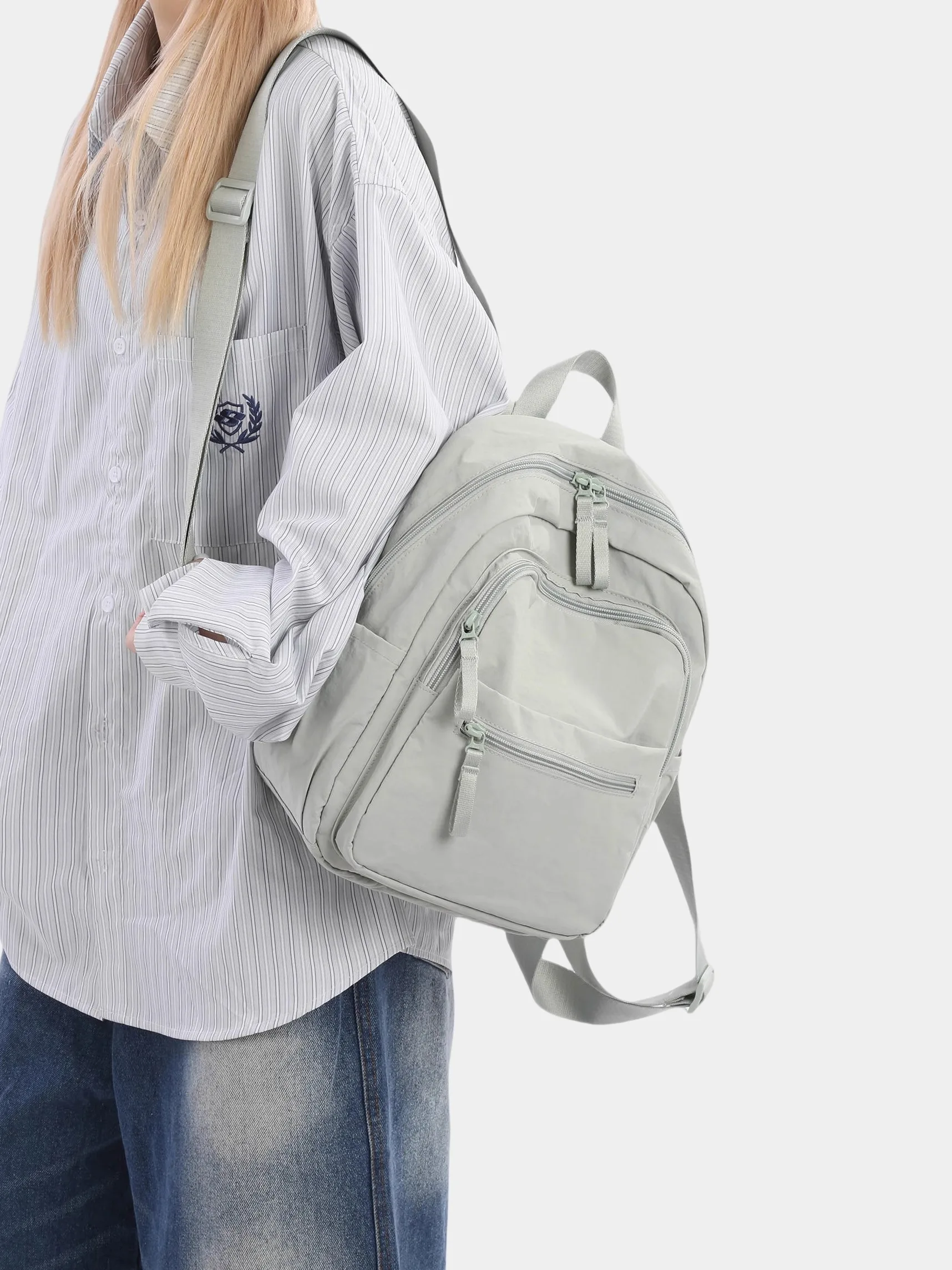 Водонепроницаемая нейлоновая легкая повседневная дорожная женская сумка, маленькая сумка для книг Vaion Sle, двойная сумка на плечо