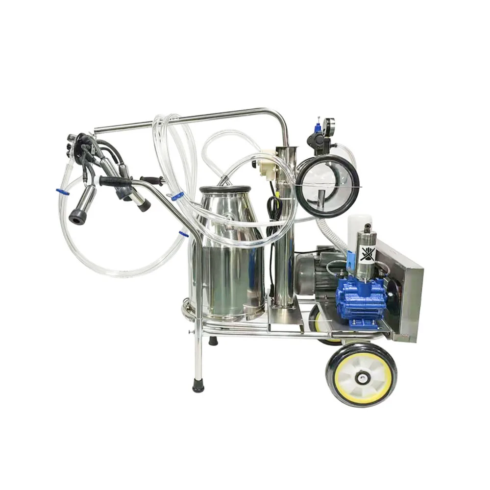 10L Mini Pulse Speed Adjustable Single Cow Sheep Milk Machine Automatic Portable Cattle Goat Milking Machine