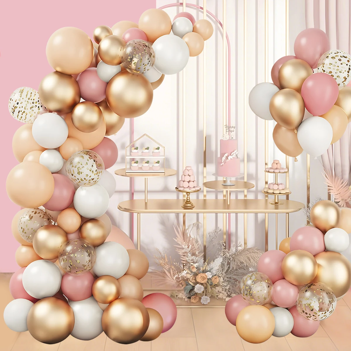 Macaron Balloon Garland Arch Kit 1st Birthday Party Decoration Kids Wedding Birthday Balloon baby shower Confetti Latex Baloon image 3