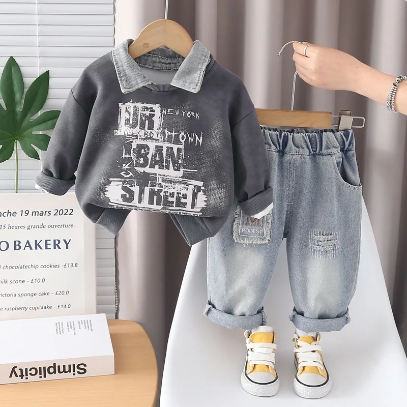 2026-new-kids-2pcs-clothing-sets-boys-denim-collar-sweatshirt-and-jeans-pants-toddler-streetwear-outfits-children-casual-clothes