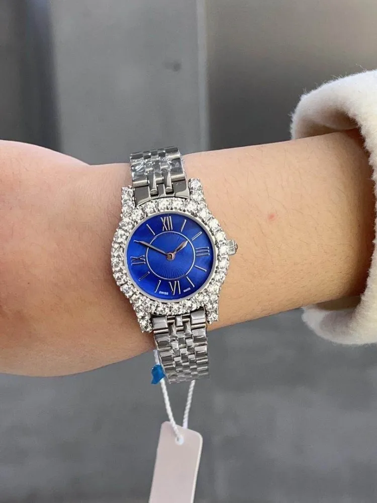 Luxury Diamond High Quality Office Ladies Quartz Watch Italian Designer Women Work Accessory Vintage Elegant Fine Wristwatch