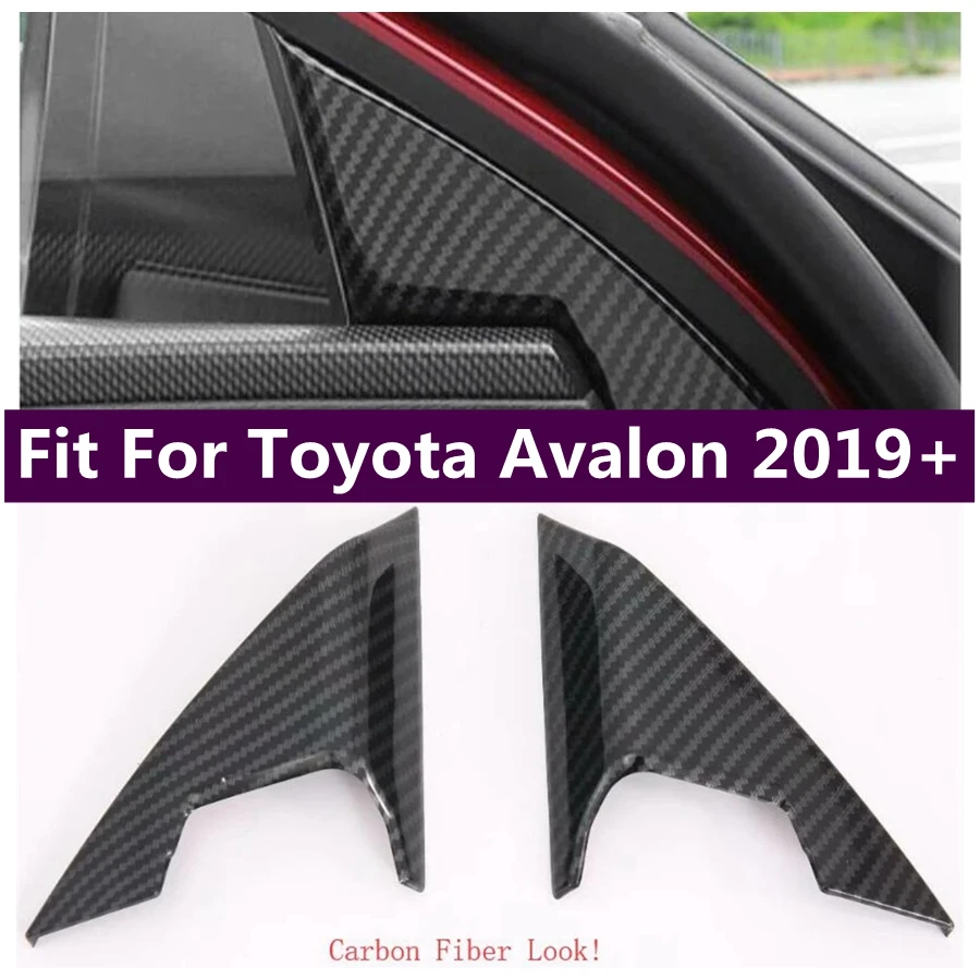 

Inner Window Pillar A Triangle Cover Trim Fit For Toyota Avalon 2019 - 2023 ABS Carbon Fiber Decoration Frame Car Accessories