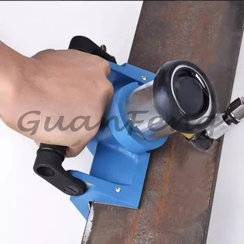 Pneumatic straight edge chamfering machine Portable 90 ° metal steel chamfering device